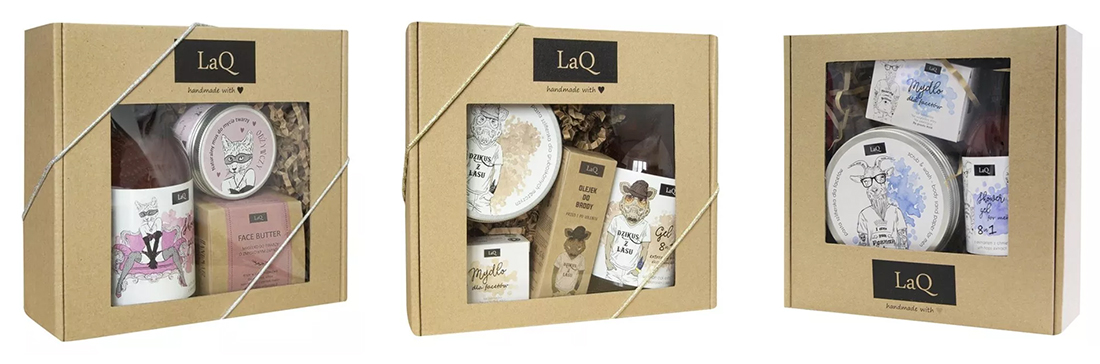 laq zestaw kosmetyków naturalnych na prezent